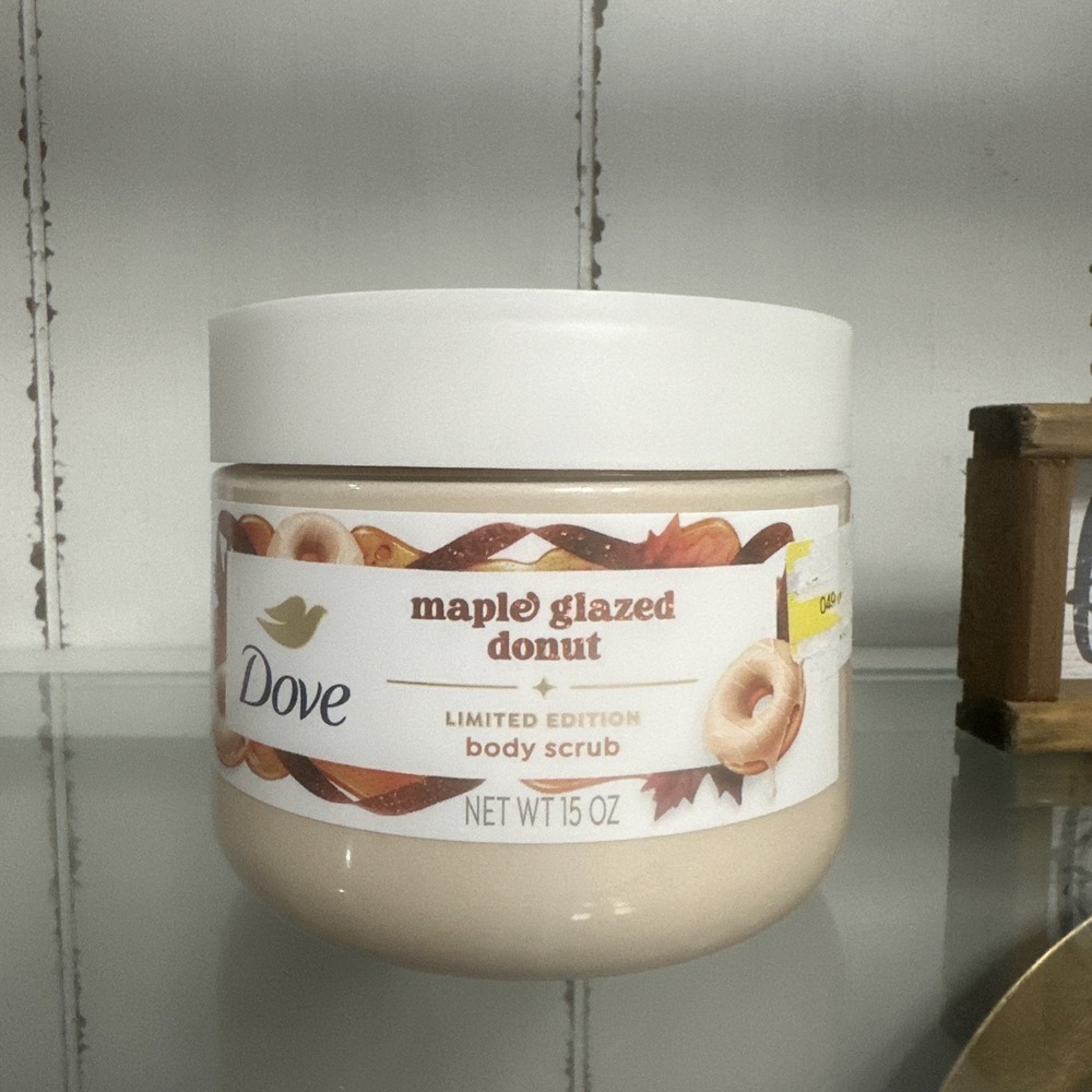Dove Holiday Treats Limited Edition Maple Glazed Donut Body Scrub 15 Oz